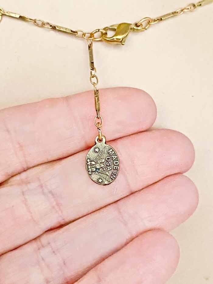 Dainty Vintage Inspired Everyday Neutral Necklace By Anne Koplik Made In USA