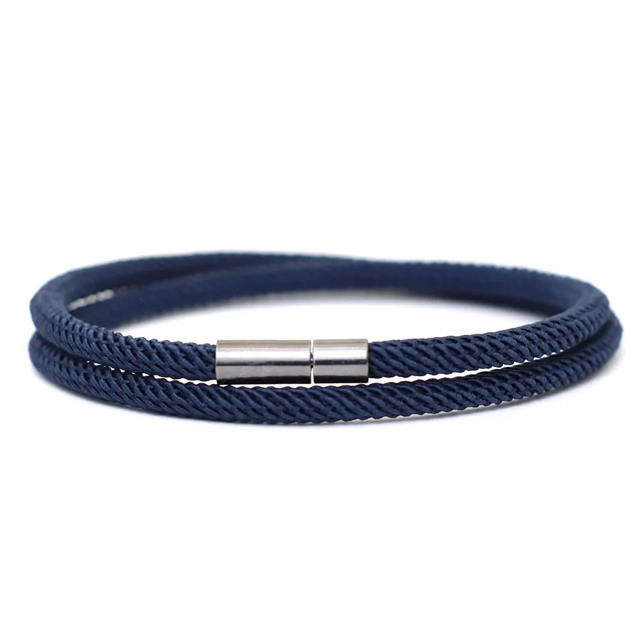 Noter New Arrival Mens Rope Bracelet 4Mm Nylon Double Layer Lucky Thread Braclet