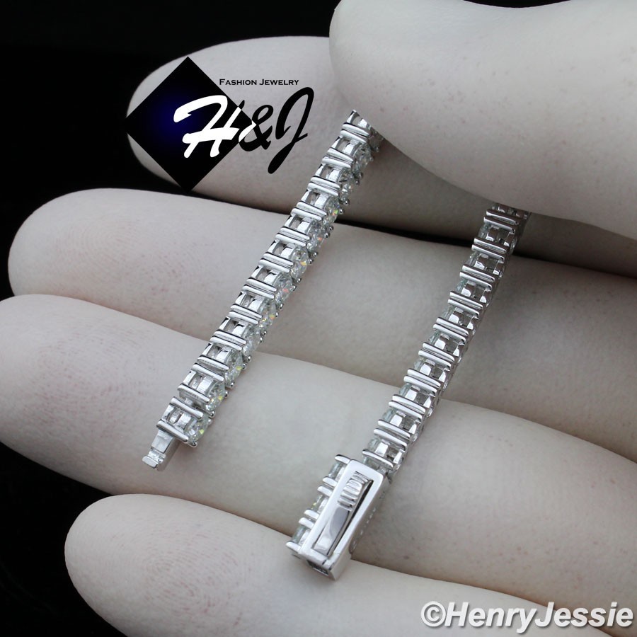 16″-24″MEN 925 STERLING SILVER 3MM MOISSANITE 1 ROW TENNIS CHAIN NECKLACE*MN24