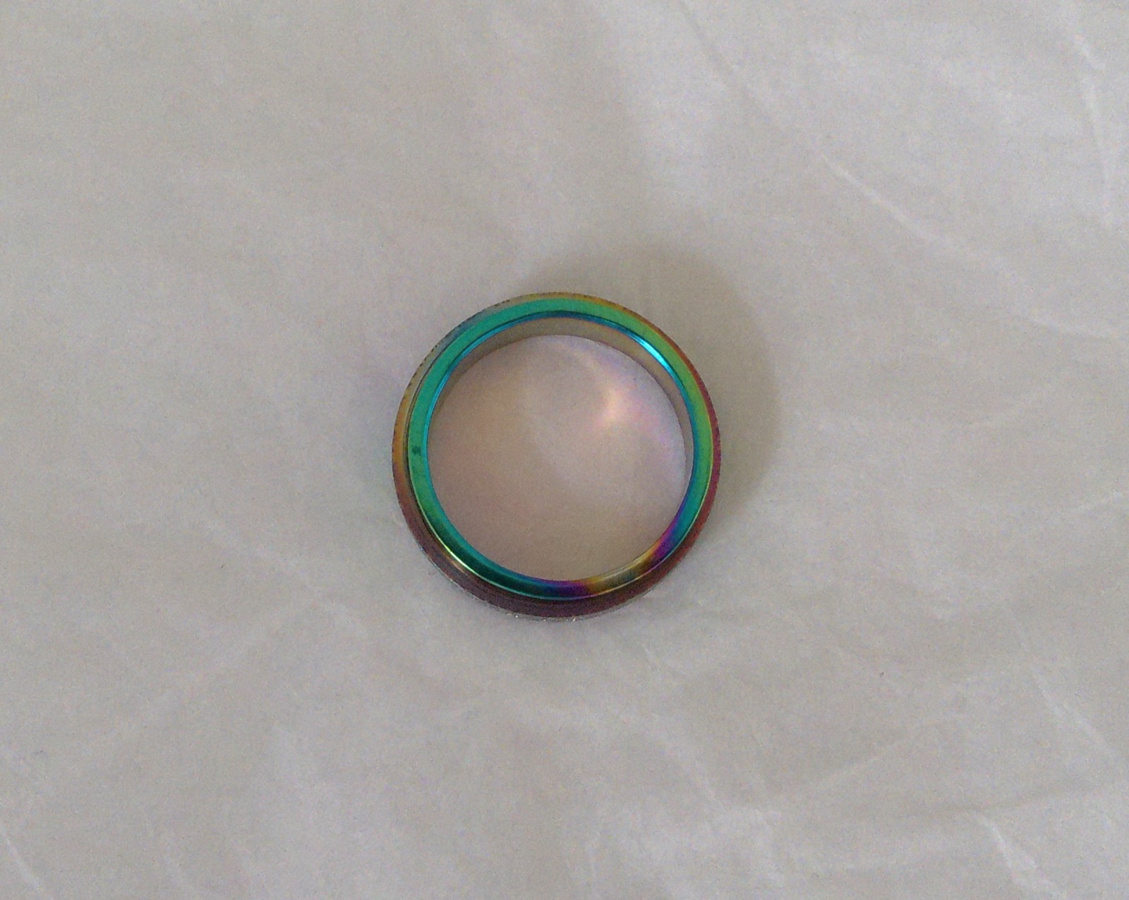 New Stainless-Steel Multi Colors Spinner Ring Size 8 Perfect for All Occasions