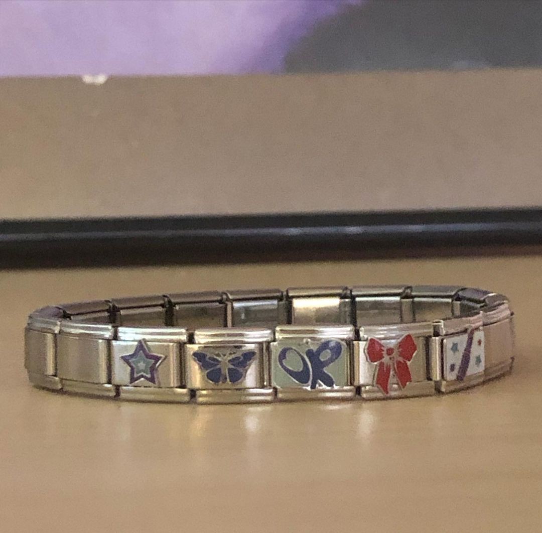SOLD OUT! Olivia Rodrigo Italian Charm Bracelet OBSESSED & GUTS CHARM TOUR Merch