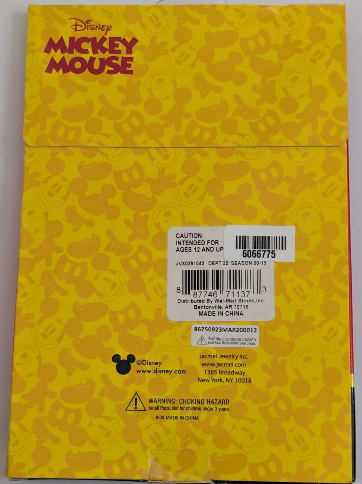 Disney Mickey Mouse & Minnie Charm Bracelet Silver Tone Heart Rhinestone NIP