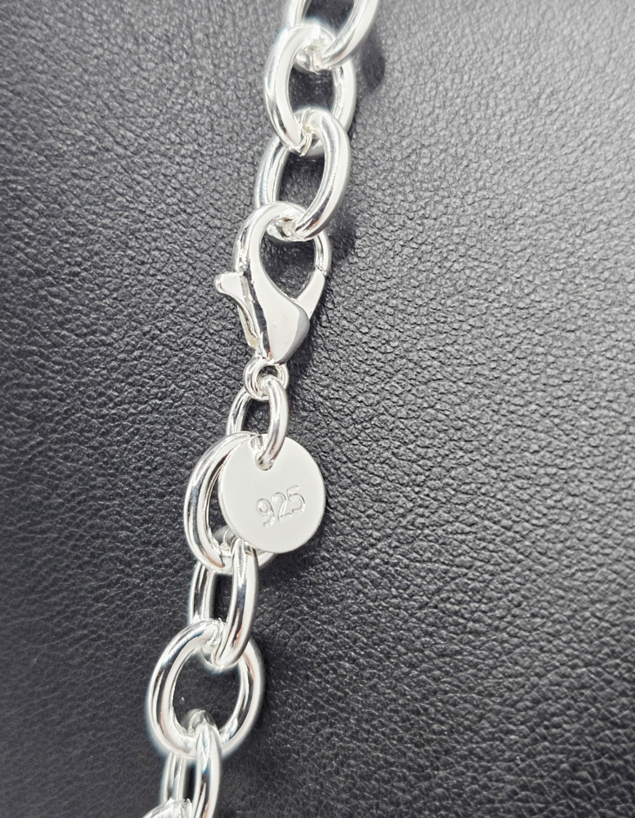 Chain 18 in .925 Sterling Silver Link Cuban 8 mm Necklace For Men Women Jewelry