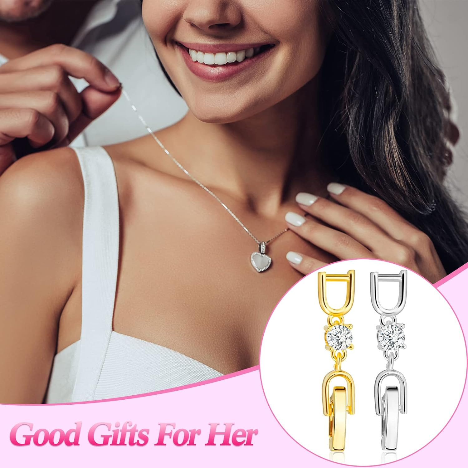 12 Pcs Bracelet Extender Clasp Fold over Necklace Extenders Bracelet