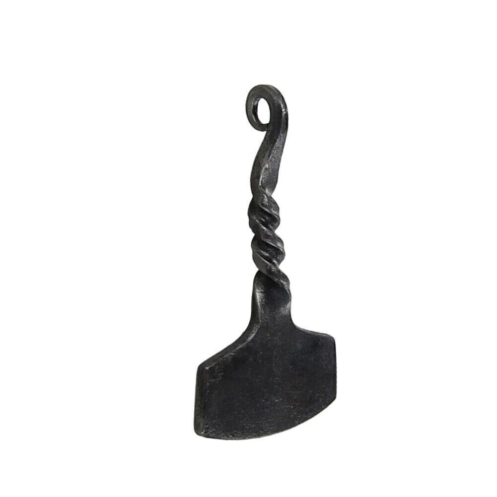 Norse Mythology Inspired Hand Forged Iron Thor Mjolnir Mjöllnir Hammer Pendant