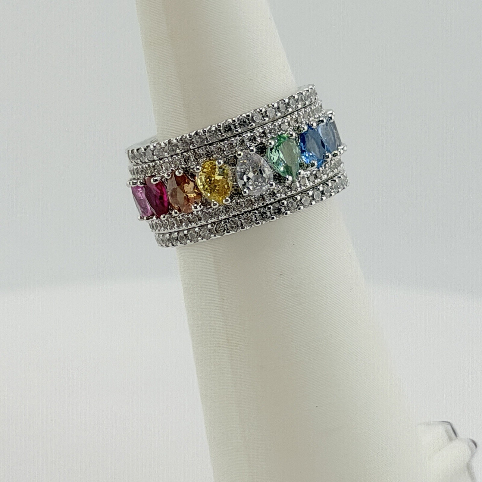 Bomb Party MHA Mental Health Awareness Sz 10 “You Are Never Alone” Rhodium