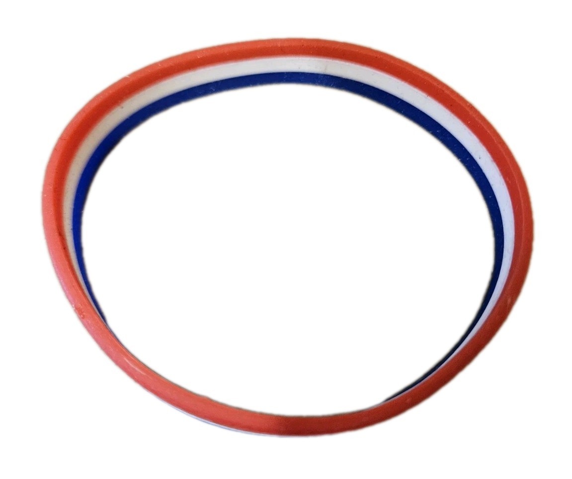 2x Unisex Adults England Flag Patriotic Red White Blue Silicone Rubber Bands