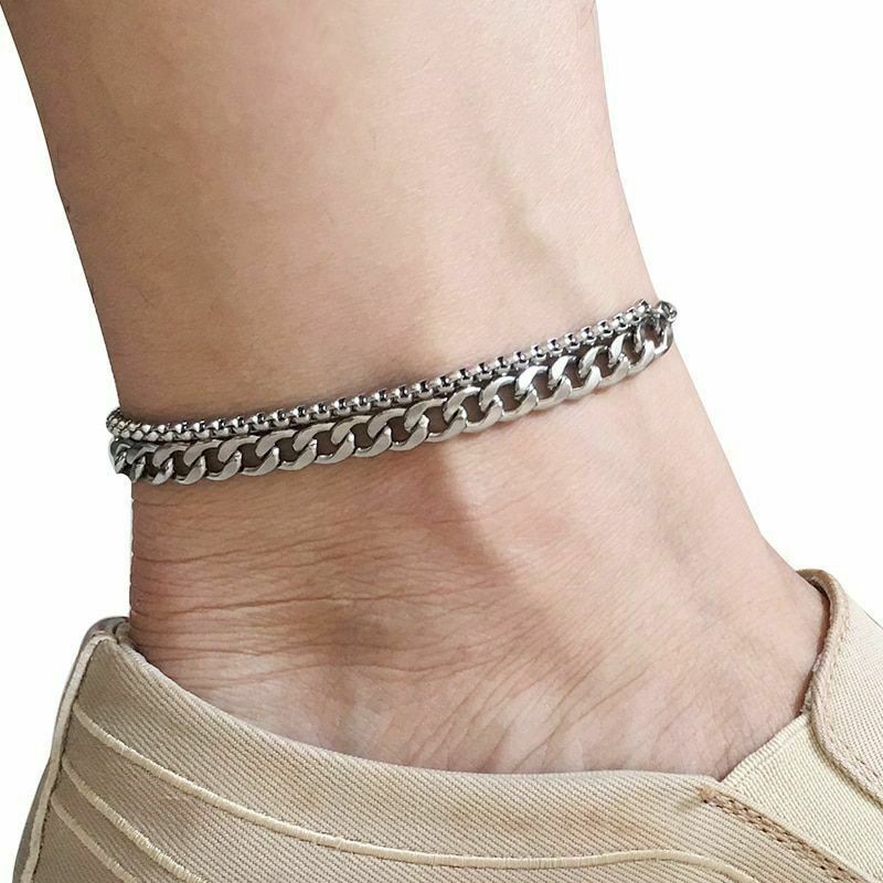Beach Jewelry Foot Leg Men Stainless Anklet Ankle Bracelet For Chain Steel Women