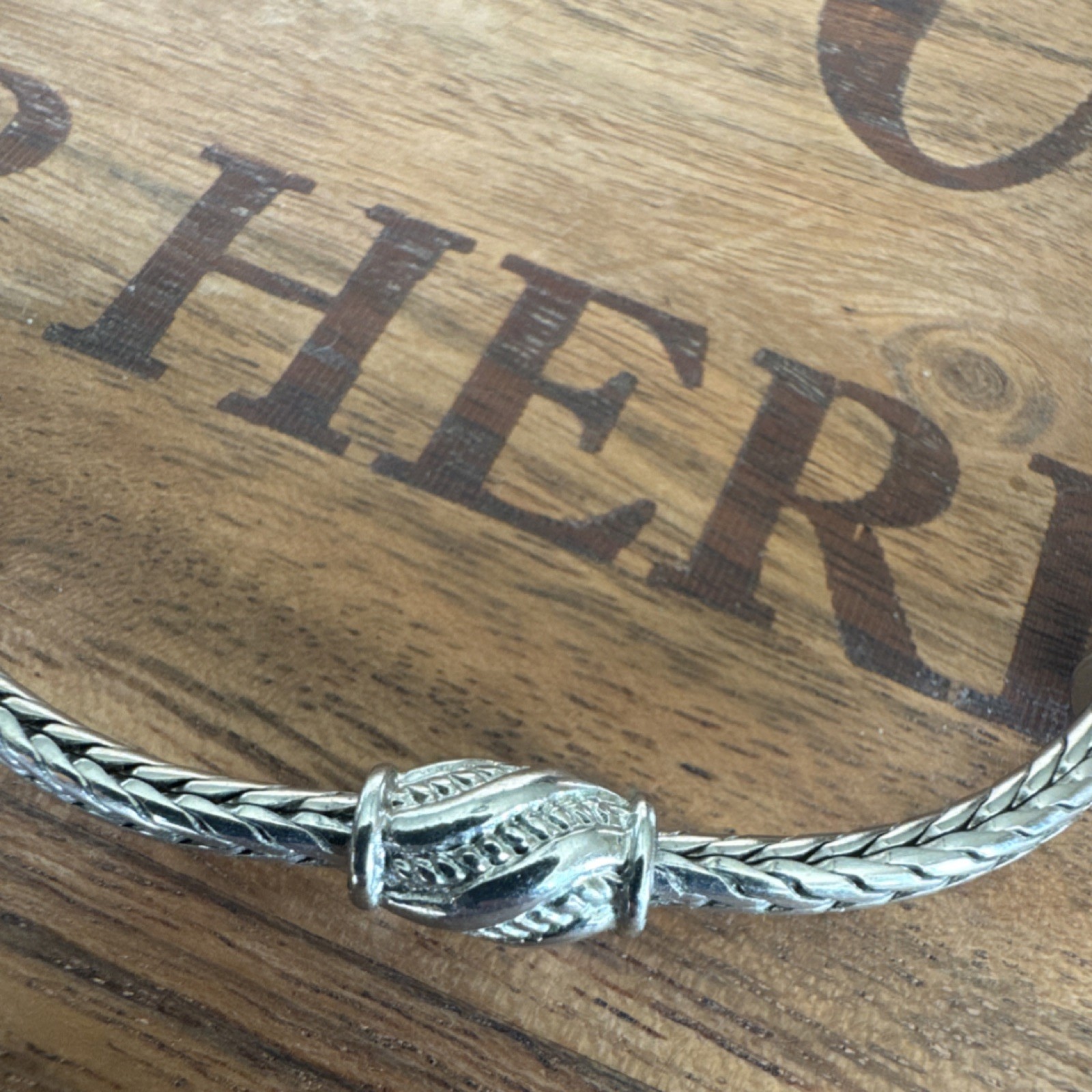 Silver Tone Necklace Spiga Wheat Chain – Fashion Jewelry- Ships free!