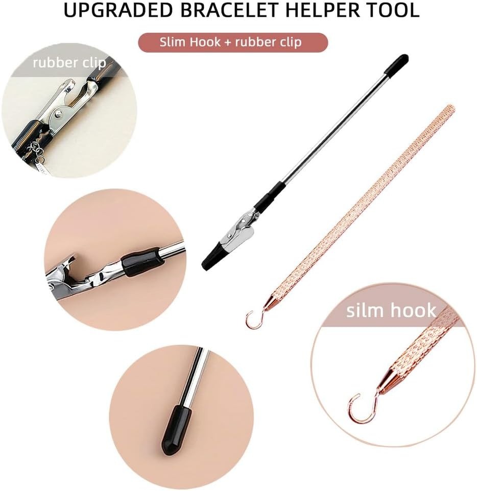 Jewelry Bracelet Helper Tool Assistive Jewelry Fastener for Necklaces Watches