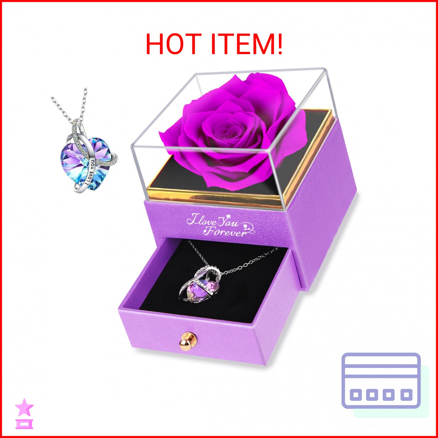 YAMPP Preserved Flowers Gifts for Women: Mothers Day Birthday Christmas Annivers