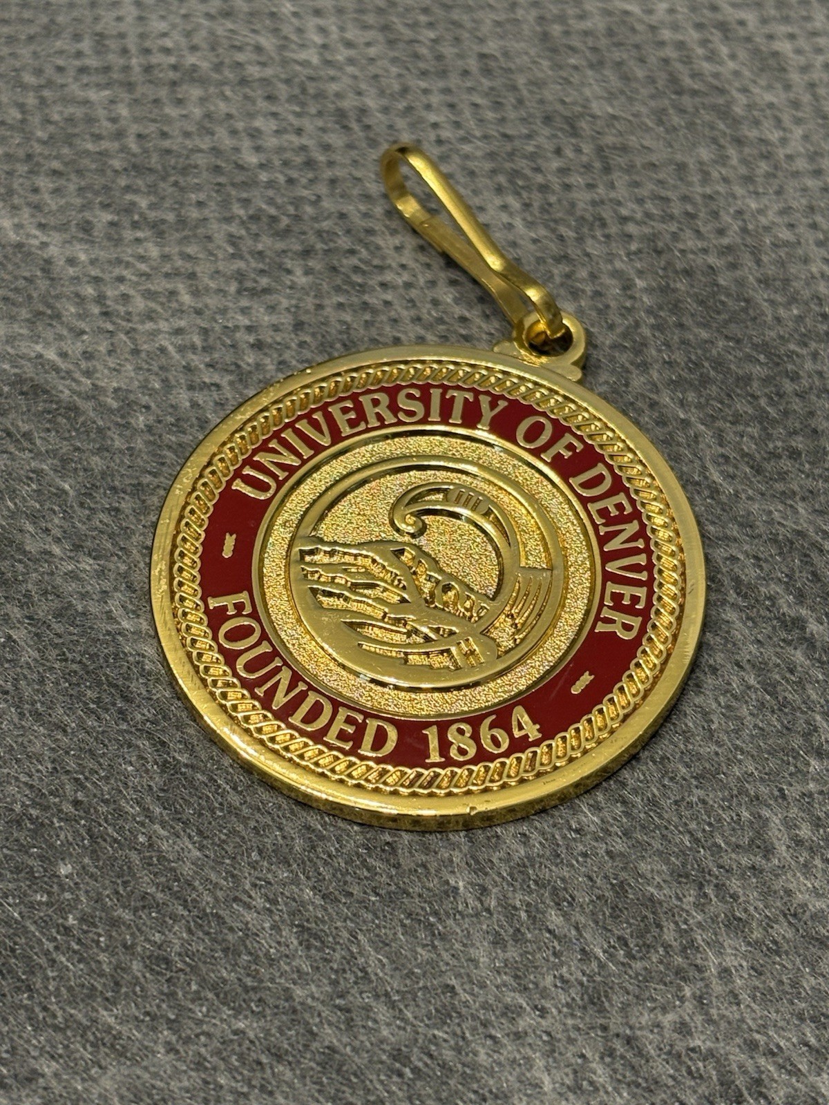 University Of Denver Founded in 1864 Zipper Pull Medallion by Jostens ZP 455