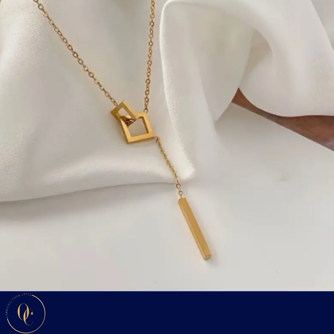 Sealed Elegant Tassel Titanium Necklace