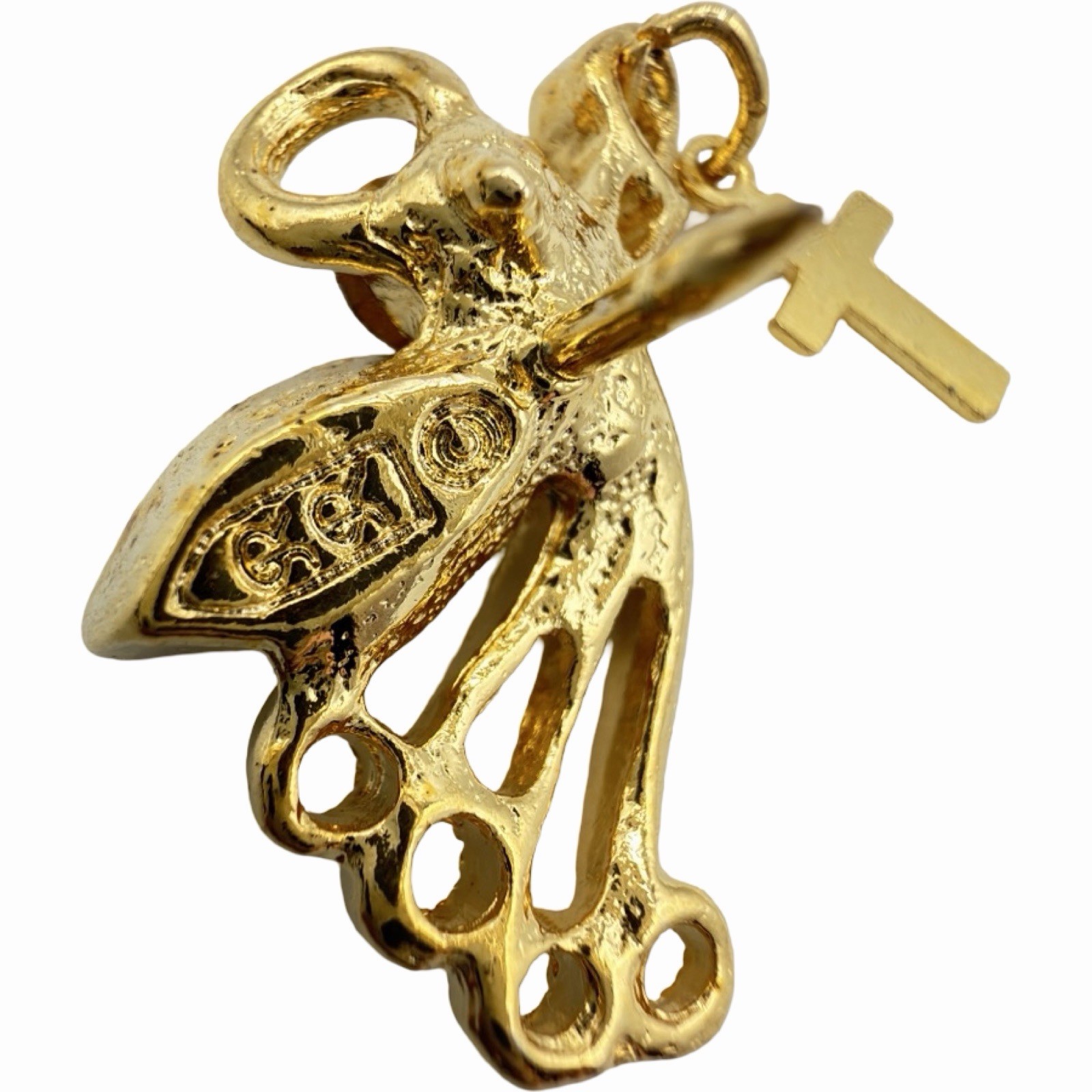ROMAN INC GENUINE AUSTRIAN CRYSTAL PINBACK LAPEL PIN Blessed Angels 14184