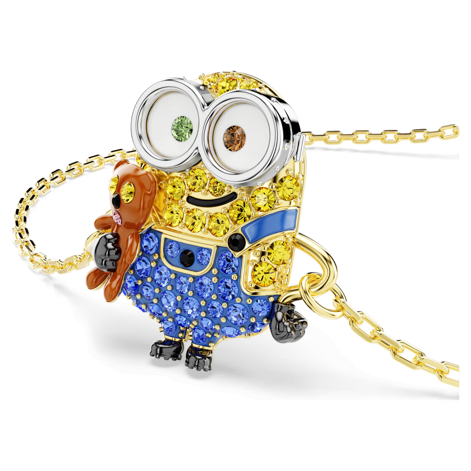 Swarovski Minions Bob bracelet Pavé, Multicolored, Gold-tone plated 5743386