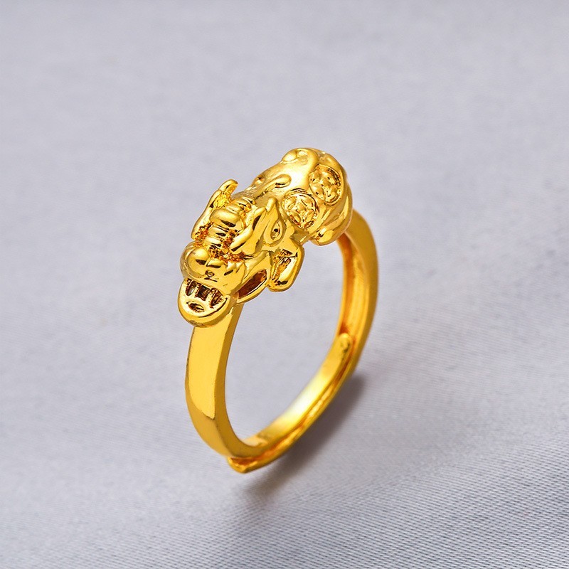 22K 23K 24K Thai Baht Yellow Gold Pixiu Necklace Women’s Bracelet Accessories