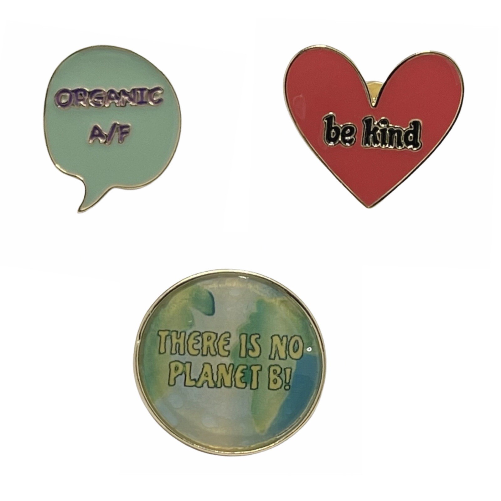BP. NWT Expression Lapel Pin Set Of Three