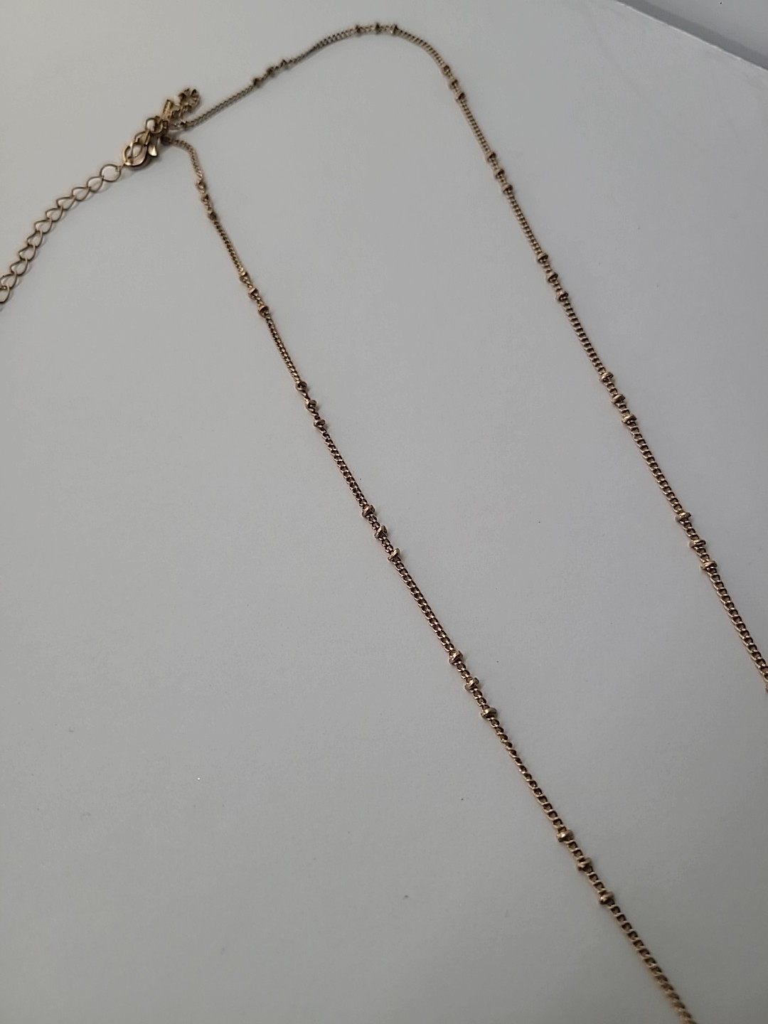 Vintage Gold Tone Hammered Fan Pendant Gray Tassel Necklace Boho Fringe Jewelry