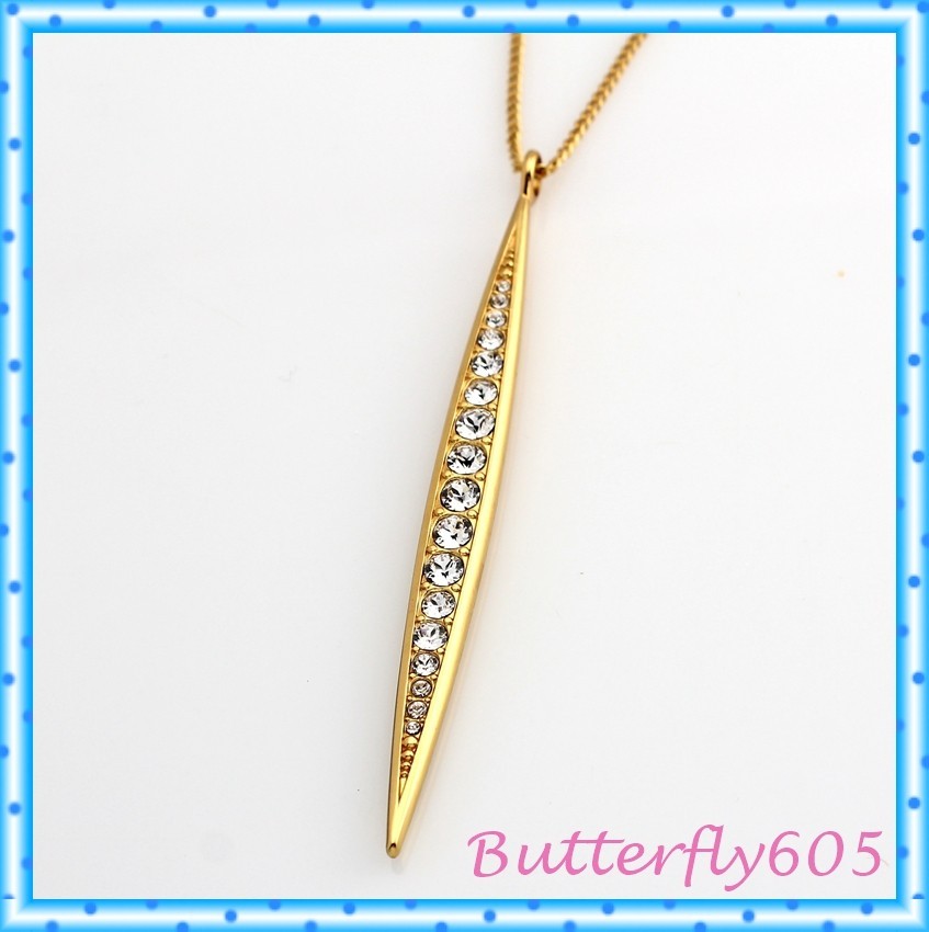 Brighton Contempo Ice Convertible Reversible Gold Crystal Long Pendant Necklace