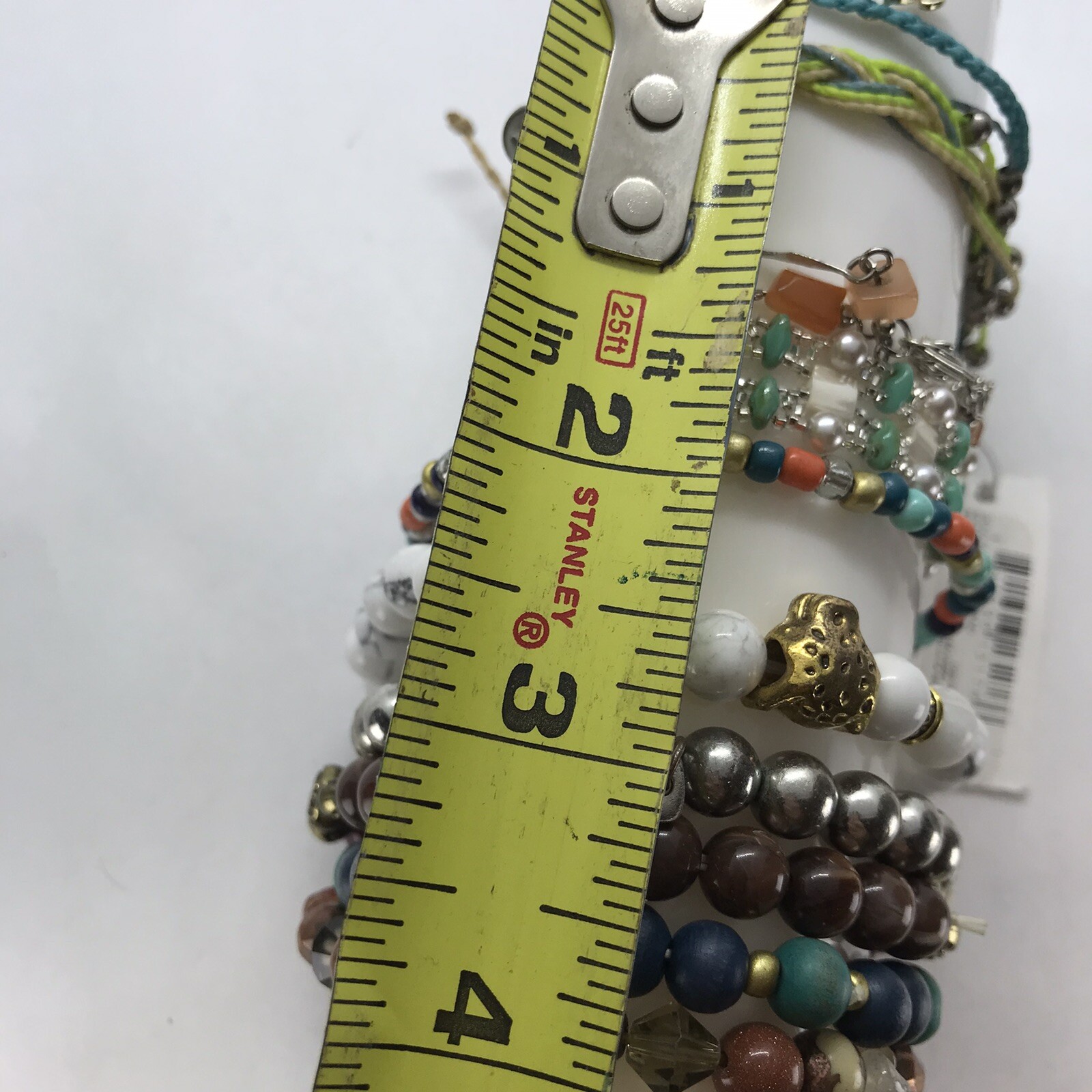 Bracelet Lot Bangles Bead Stretch mixed materials colorful Vtg to mod pure vida
