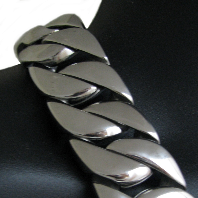 Men’s Heavy 30MM Thick Chain Silver Cuban 316L Stainless Steel Huge 28″ Necklace