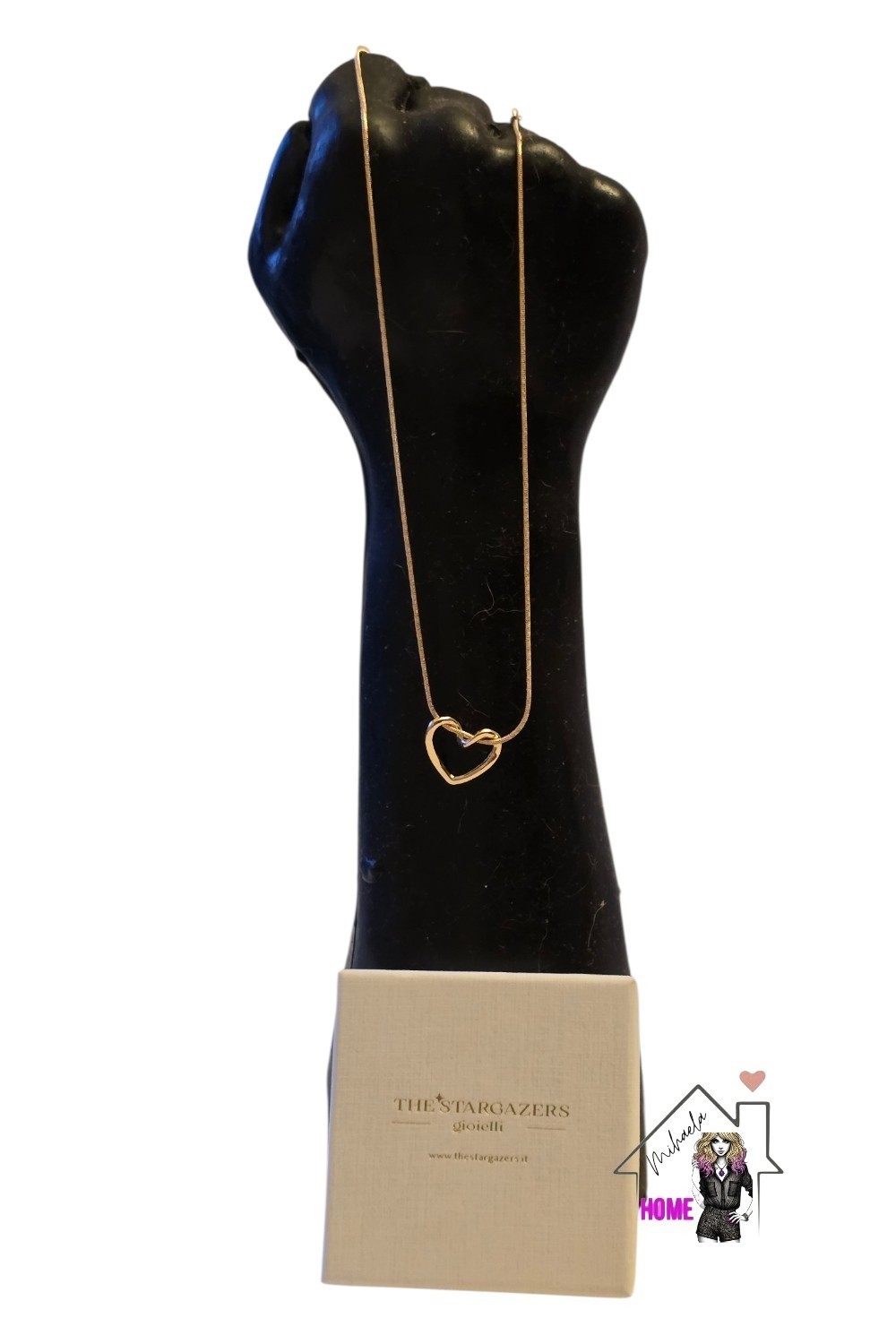 HEART NECKLACE – THE STARGAZERS JEWELRY – 40 CM