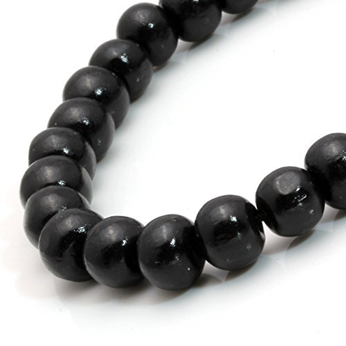 5 Pcs Wooden Beaded Bracelet Bangle for Men and Women Elastic A: 8MM