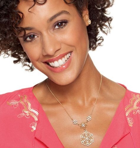 AVON FANCY FILIGREE NECKLACE AND EARRING GIFT SET (BURNISHED GOLDTONE) SEALED!!!