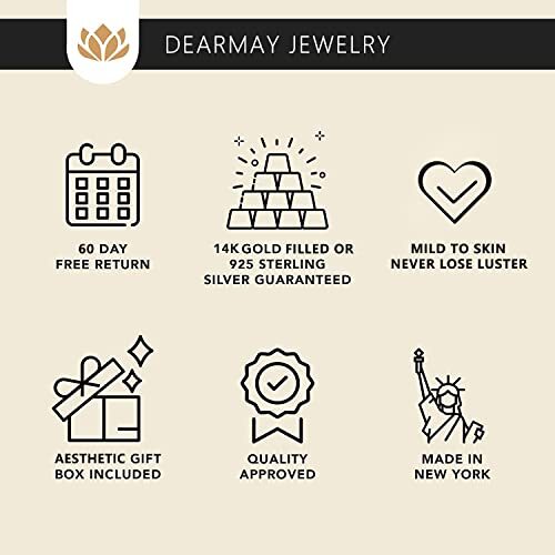 Gold Bracelets for Women Waterproof, 14K Real Gold Jewelry Sets for Women Trendy