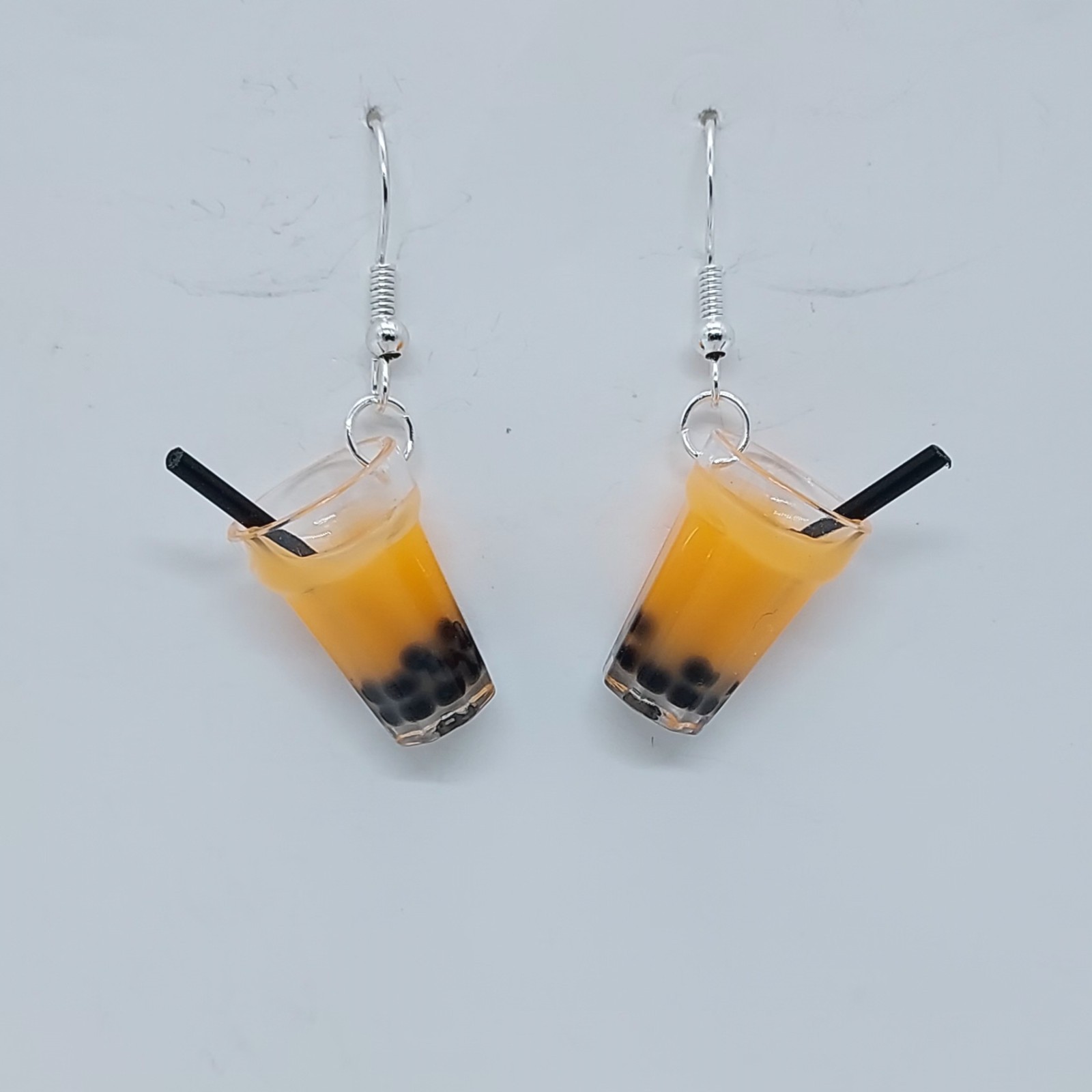 USA Seller 3D Boba Tea Bubble Pendant Necklace Jewelry Healing Colorful