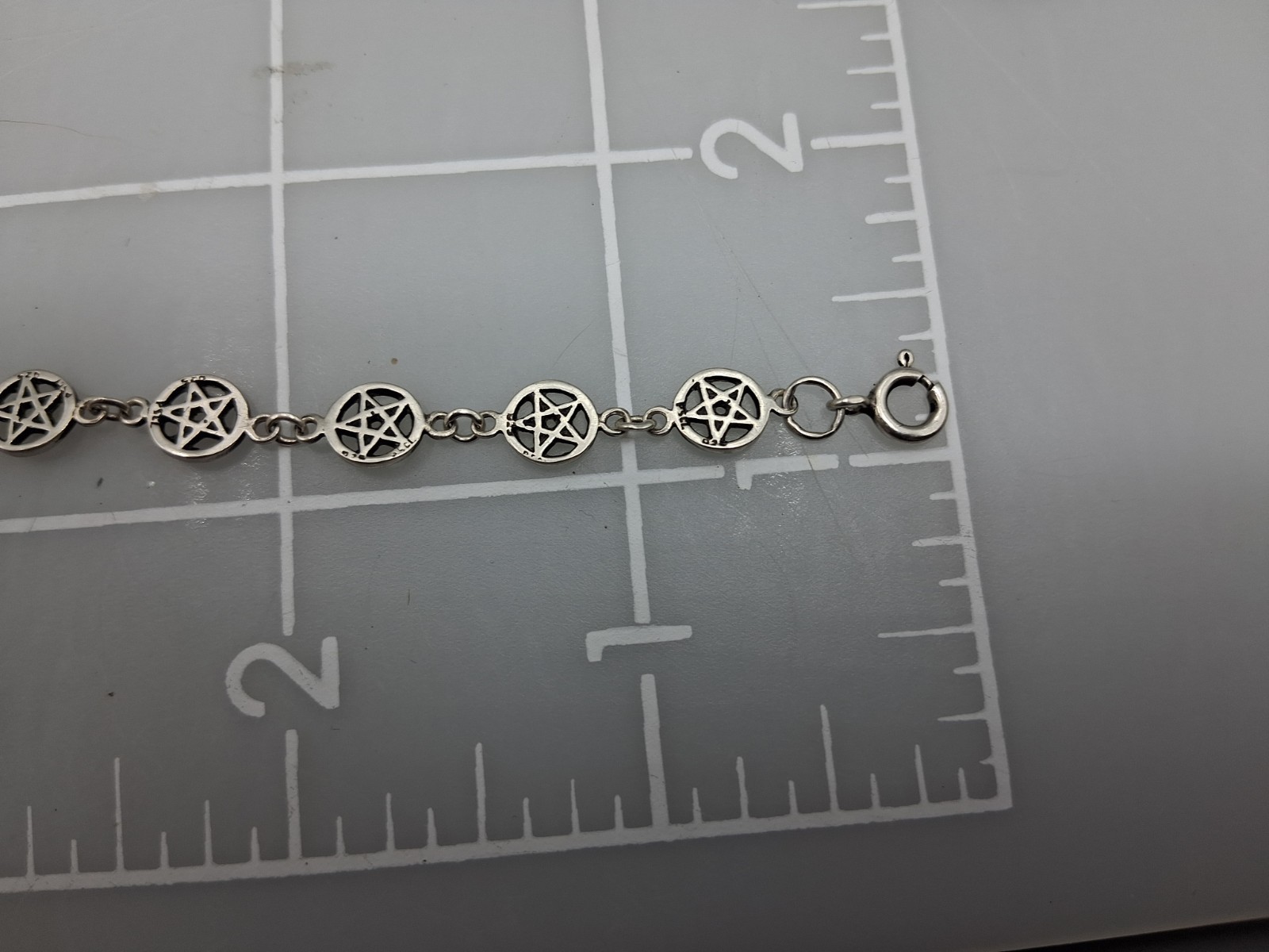 Pentagram 5 Pointed Star Bracelets 92.5 Sterling Silver Jewelry