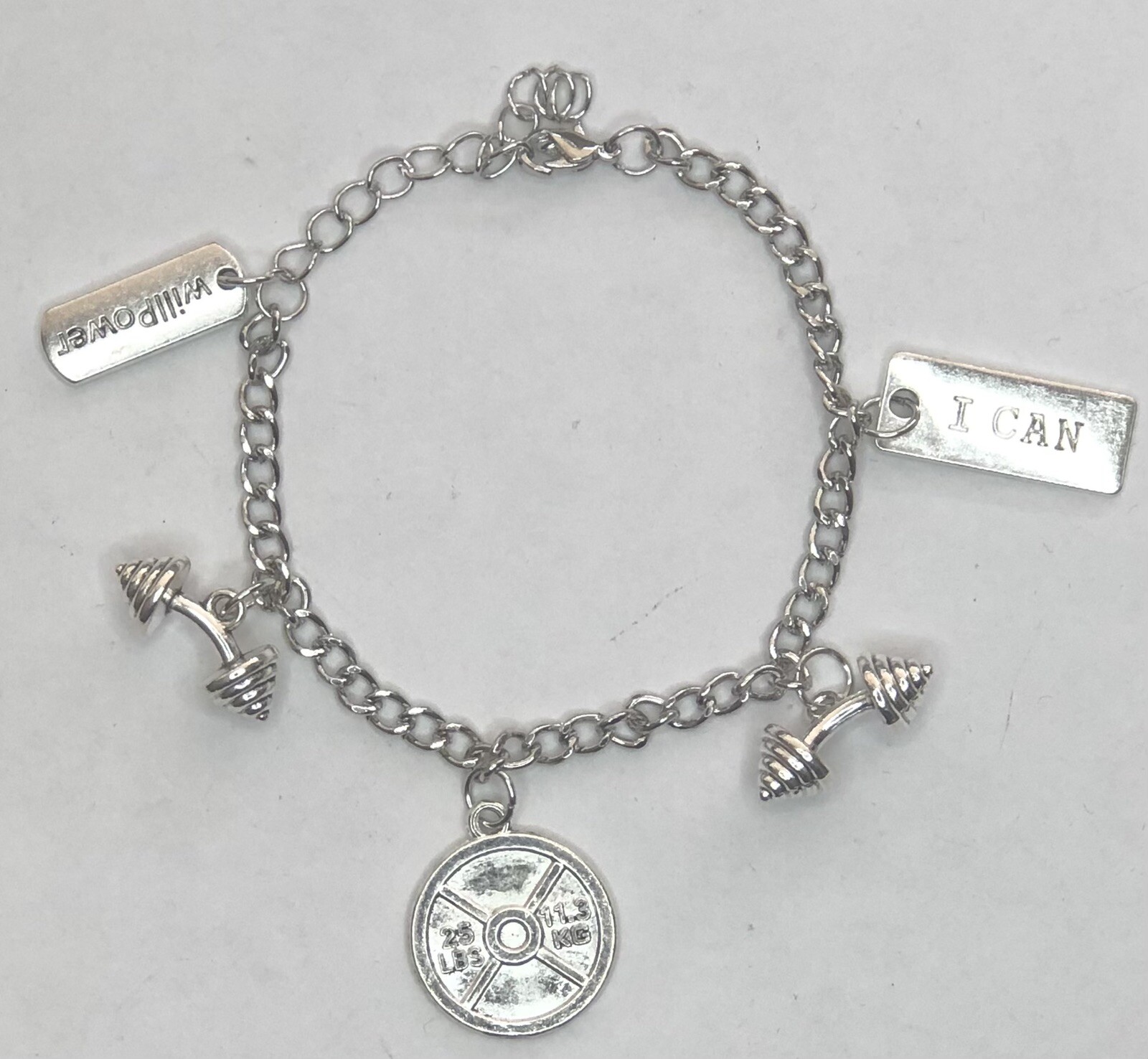 Fitness & Motivational Charm Bracelet