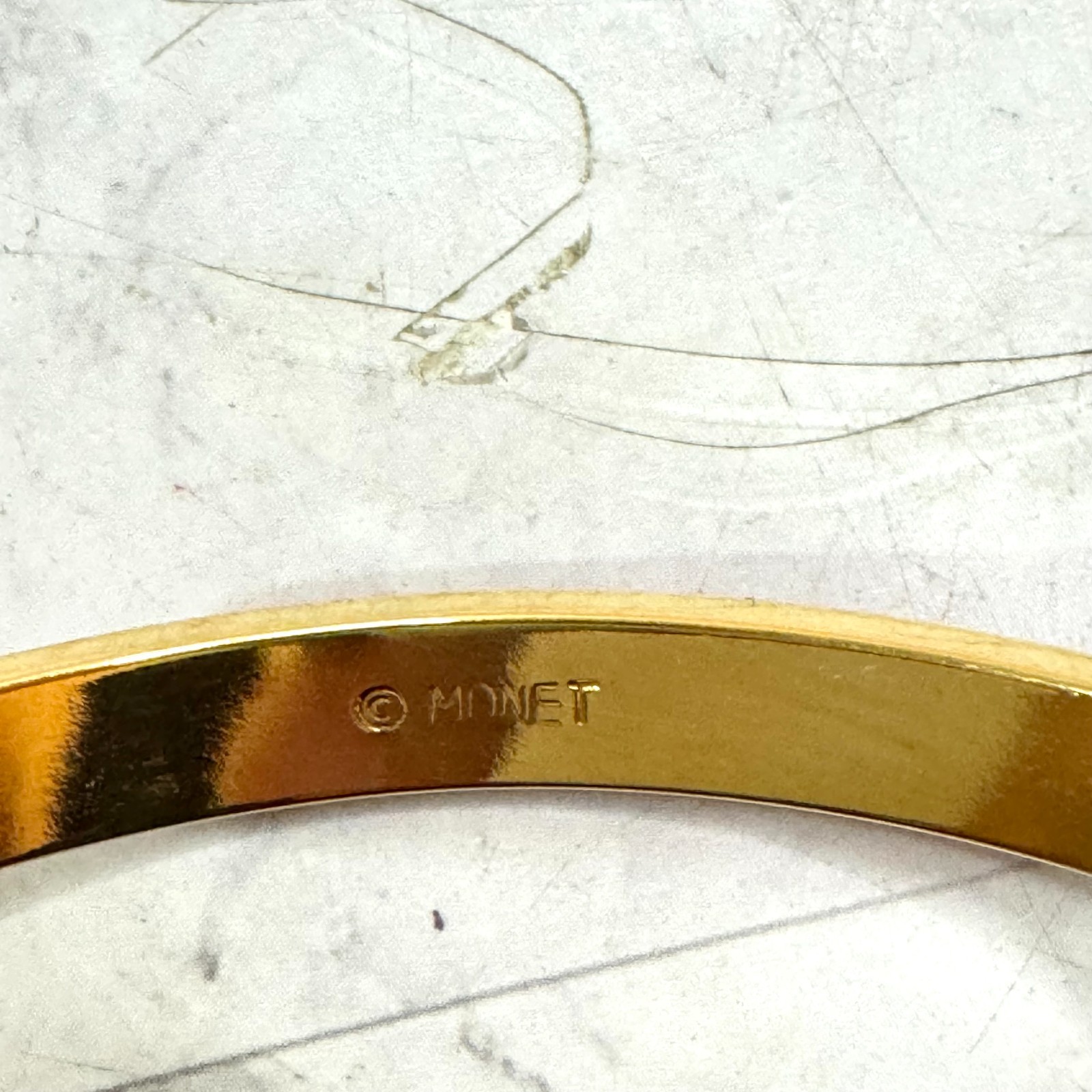Bangle Lot Monet Gold Tone Red White Orange Enamel Earrings Signed & Unsigned