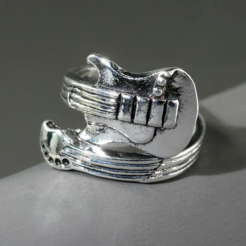 Guitar Open Ring Adjustable Resizable Music Instrument Jewelry