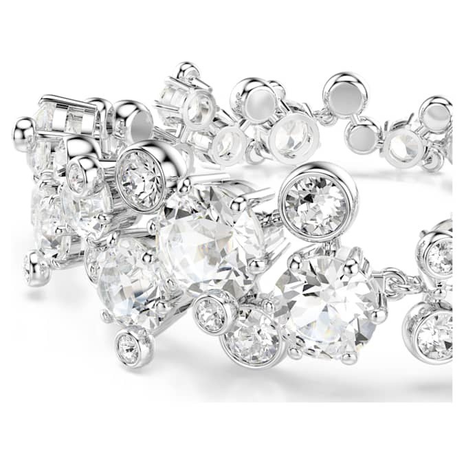 Swarovski Constella bracelet Mixed cut, white, rhodium plated