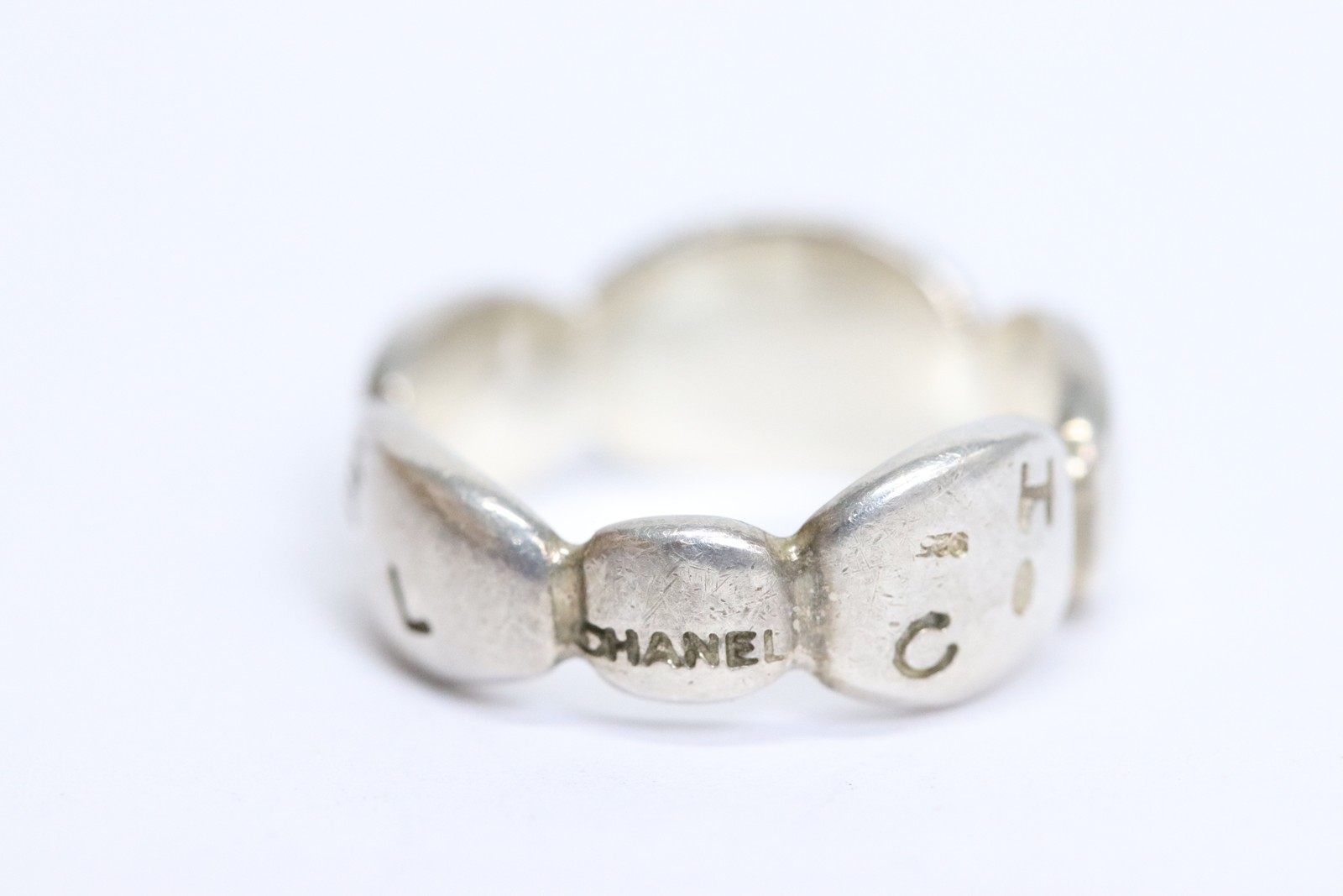 Chanel Silver 925 Ring US5 With Case From Japan 218 6430199