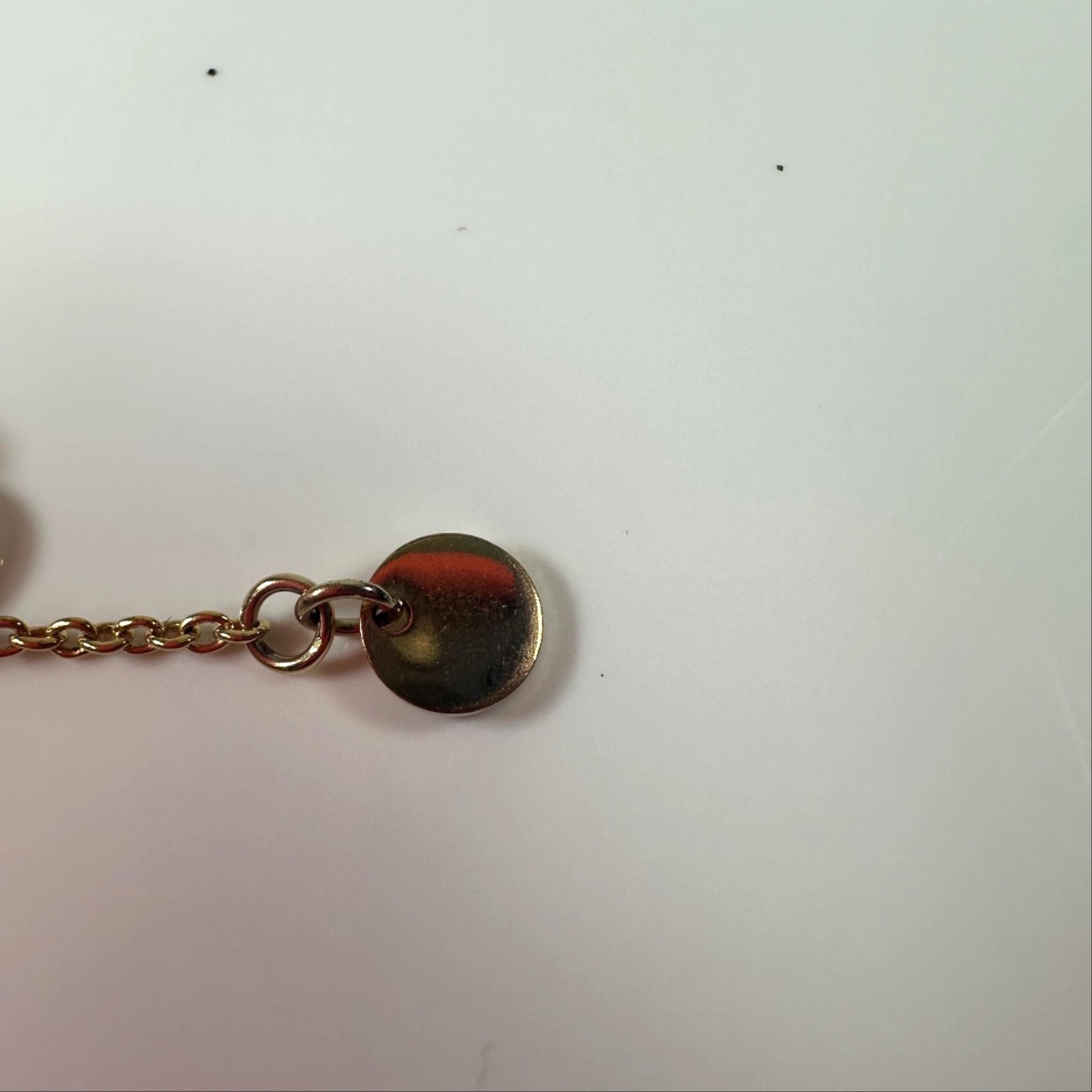 Fendi F Is For Gold Tone Crystal Logo Charm Chain Bracelet Made In Italy