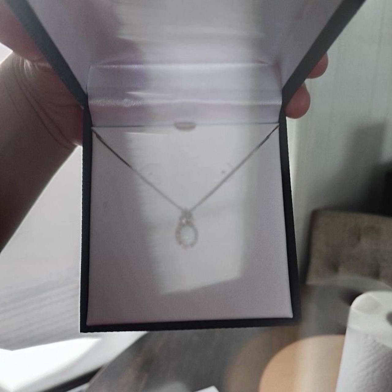 Disney Cinderella collection Silver opal pendant necklace #opaljewellery