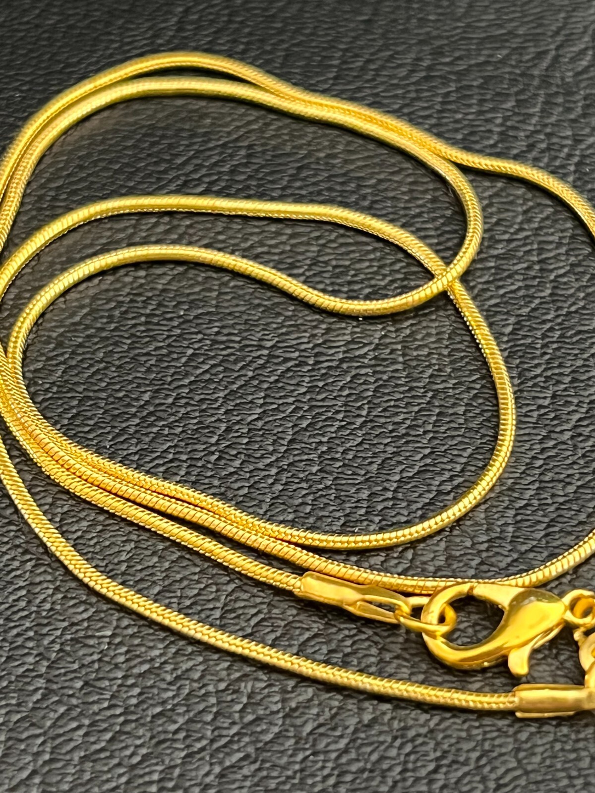 Men’s Women’s Elegant New 20″ Gold Tone 1.2mm Snake Chain Fits Pendant Necklace