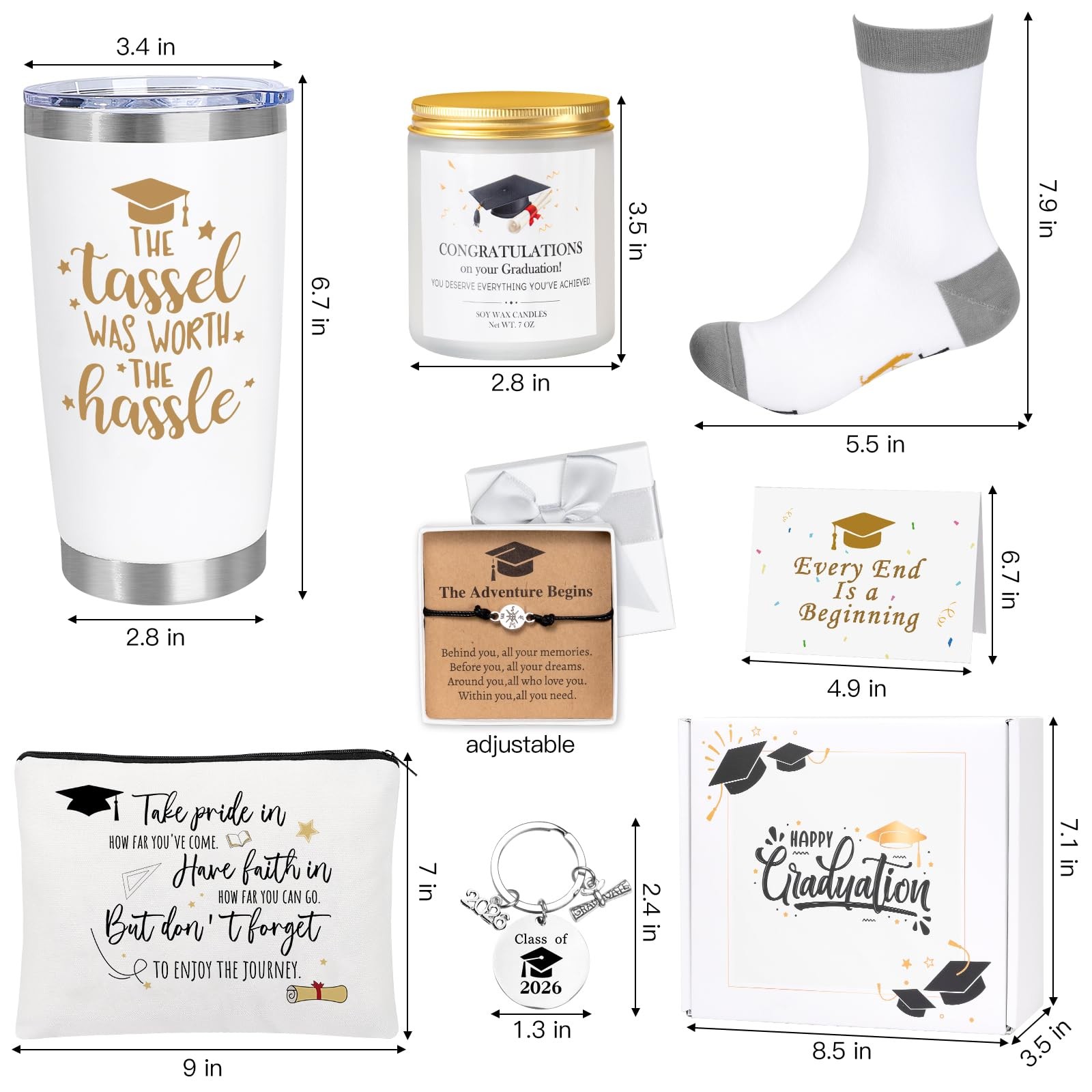 Graduation Gifts for Her Him Class of 2026 Daughter Son Birthday Women Men