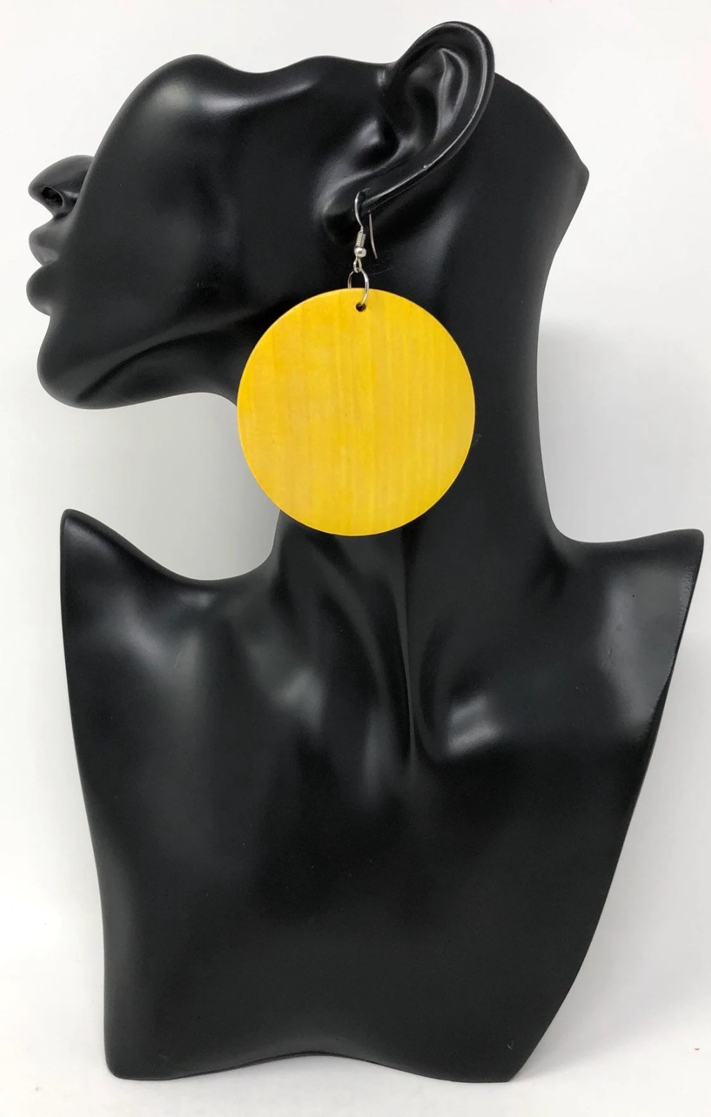Boho Wooden Disc Earrings for Women – Handmade Afrocentric Dangle Jewelry