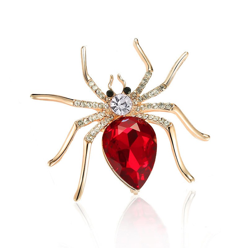 Women Men Unisex Spider Brooch Clothing Pin Jewelry Halloween Gift