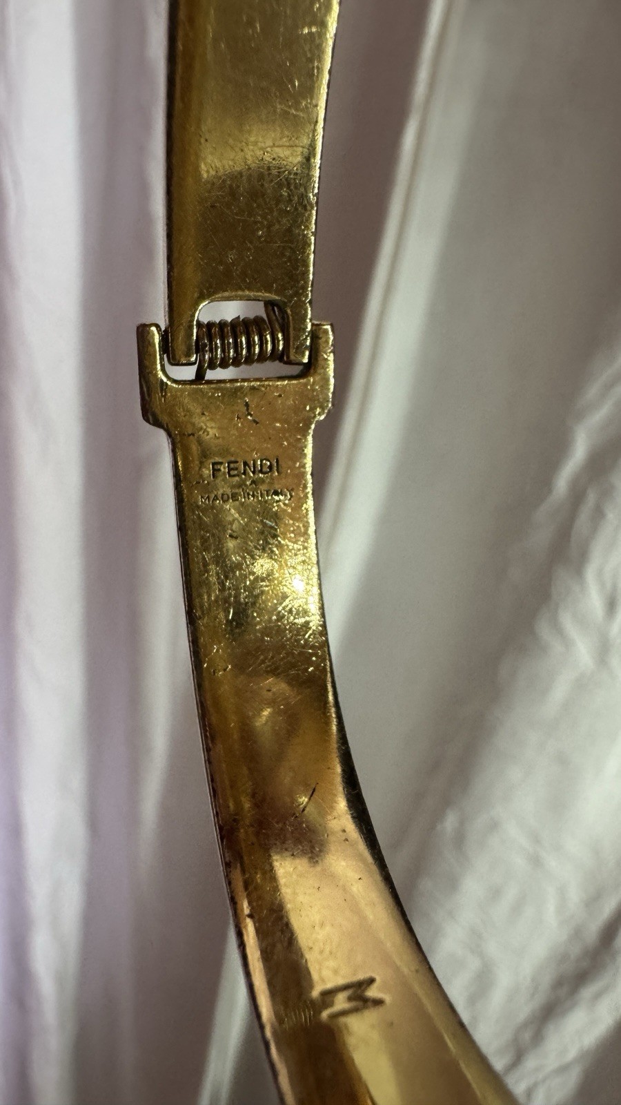 Authentic FENDI Bangle & Ring – “Forever FENDI” Line. Size M. Used condition