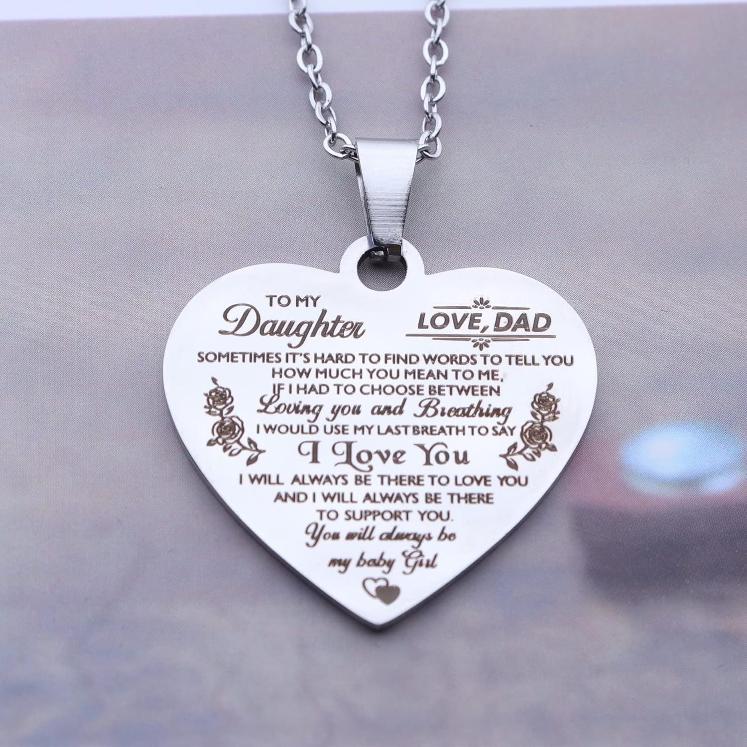 316L Stainless Steel Heart Necklace for Girls – Meaningful Gift for Any Occasion