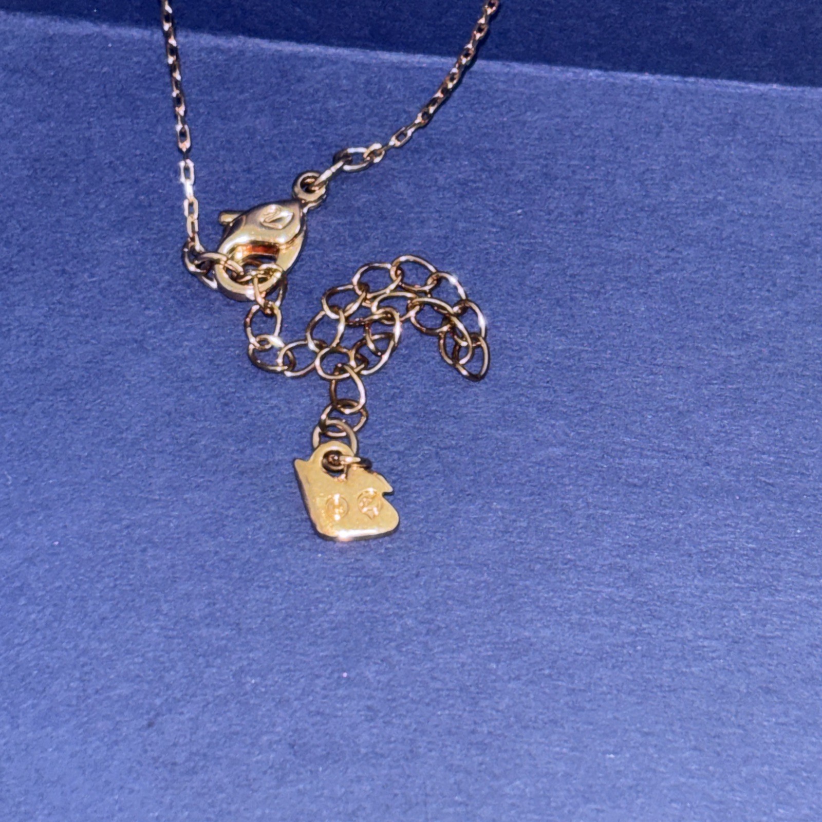 Brand New Swarovski Crystal Rose Gold and white pendant necklace solitaire