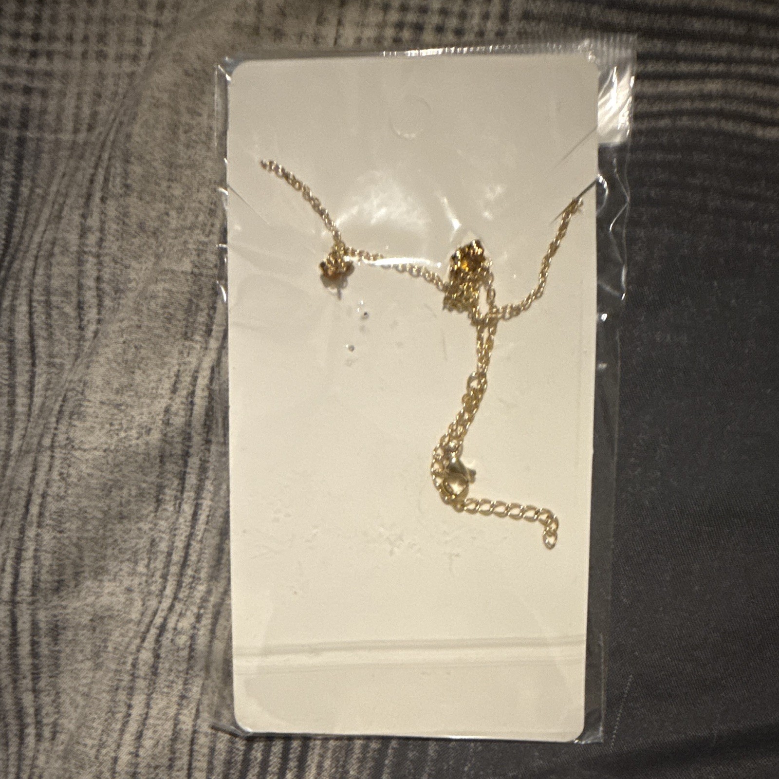 Gold Tone Stainless Steel Heart Necklace & Earrings Set, Nickel-Free