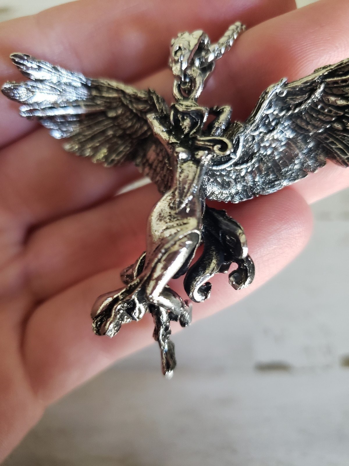 Angel necklace goth love jewelry gothic gift beauty men women love sexy mystical