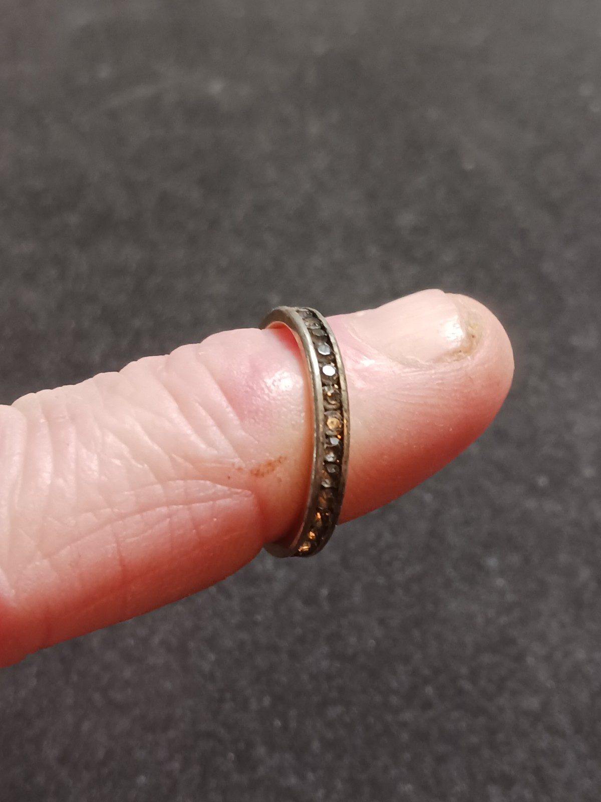 4 Beautiful Rings 3 with no markings 1 stamped M with a Trademark Nice