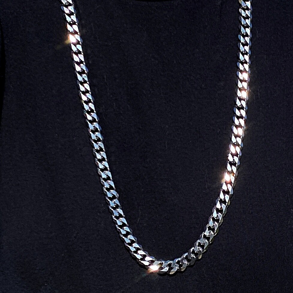 Men’s Miami Cuban Curb Link Stainless Steel Hip Hop Chain Necklace 9MM Thick 30″