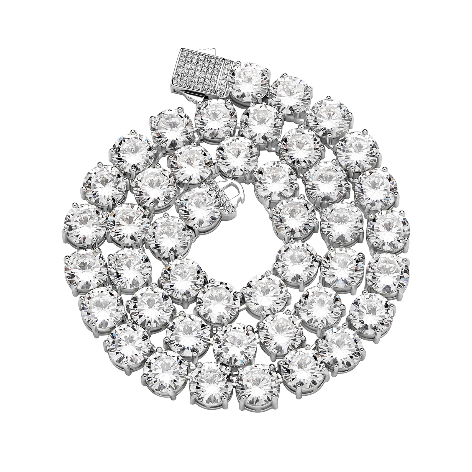 Hip Hop 10mm Tennis Chain Necklace Bracelets TopBling Cubic Zirconia Jewelry